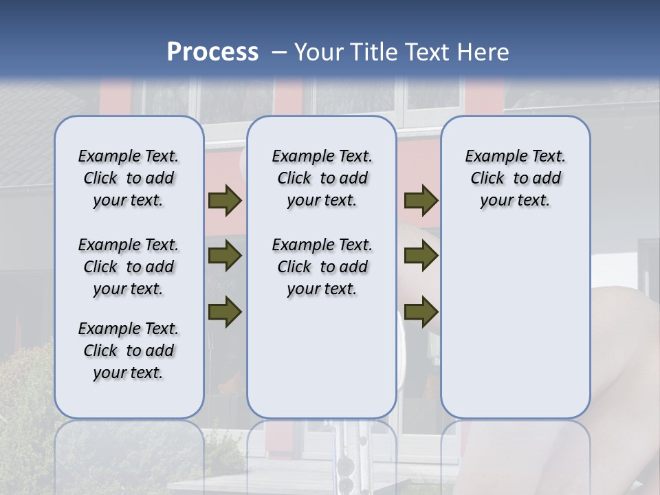 Beziehen Haus Treppe PowerPoint Template