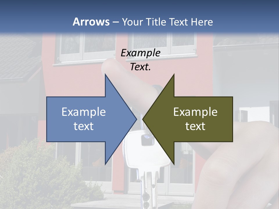 Beziehen Haus Treppe PowerPoint Template