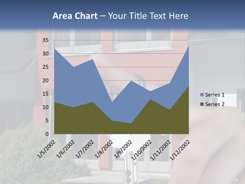 Beziehen Haus Treppe PowerPoint Template