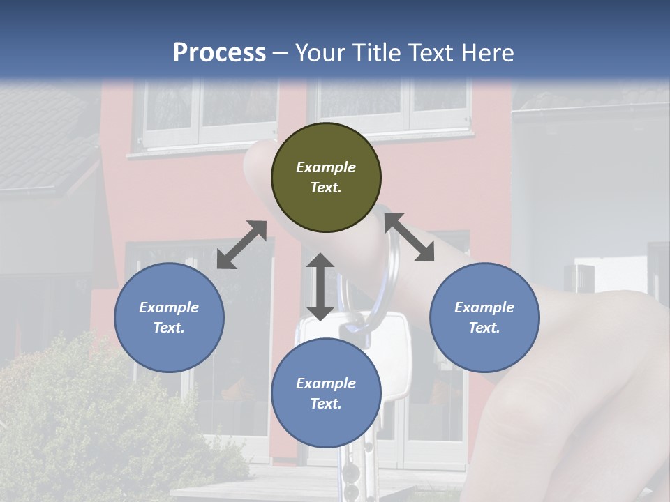 Beziehen Haus Treppe PowerPoint Template