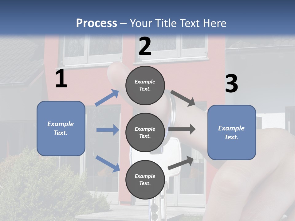 Beziehen Haus Treppe PowerPoint Template