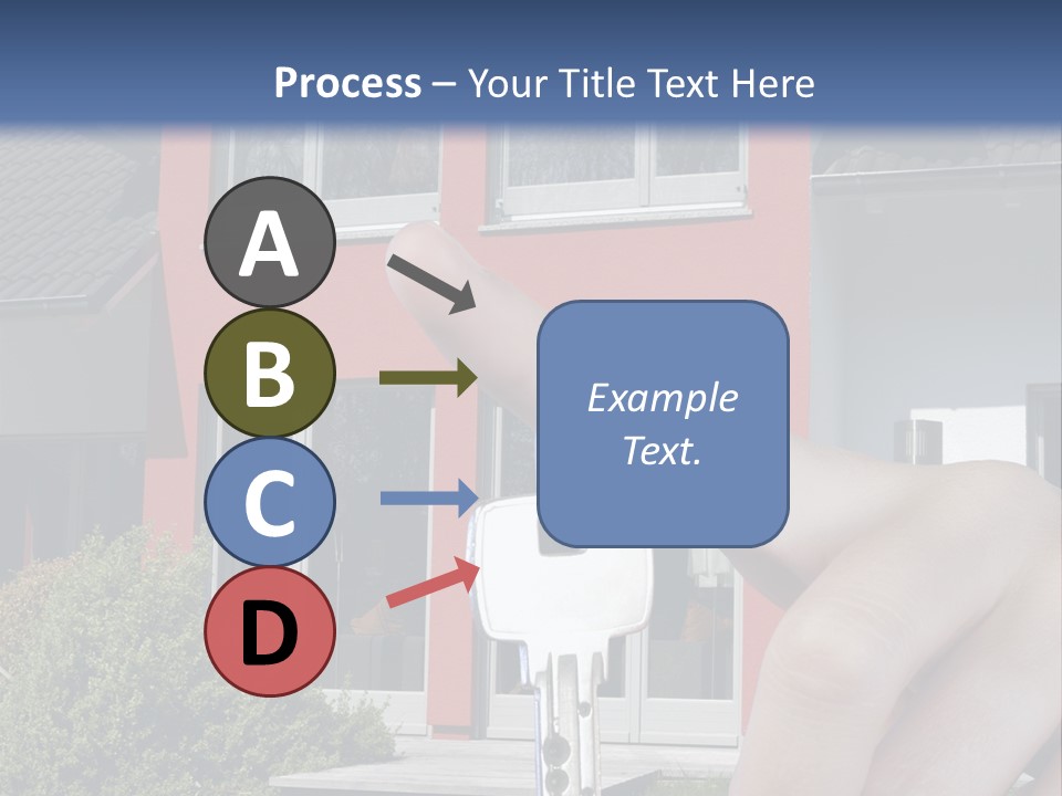 Beziehen Haus Treppe PowerPoint Template