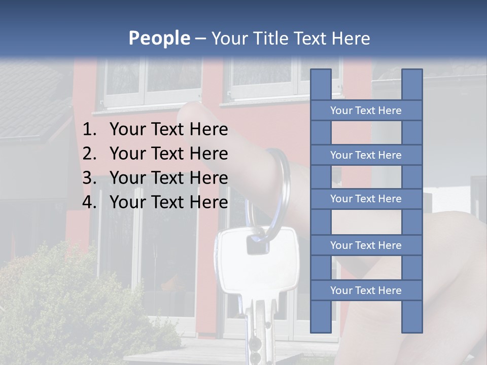 Beziehen Haus Treppe PowerPoint Template