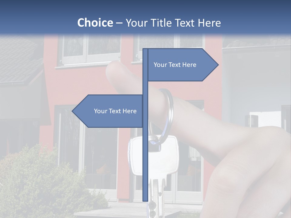 Beziehen Haus Treppe PowerPoint Template