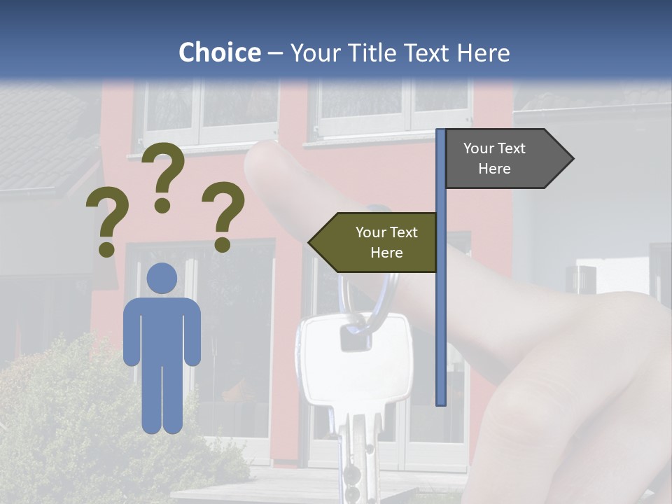 Beziehen Haus Treppe PowerPoint Template