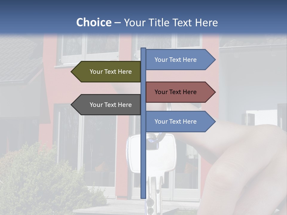 Beziehen Haus Treppe PowerPoint Template
