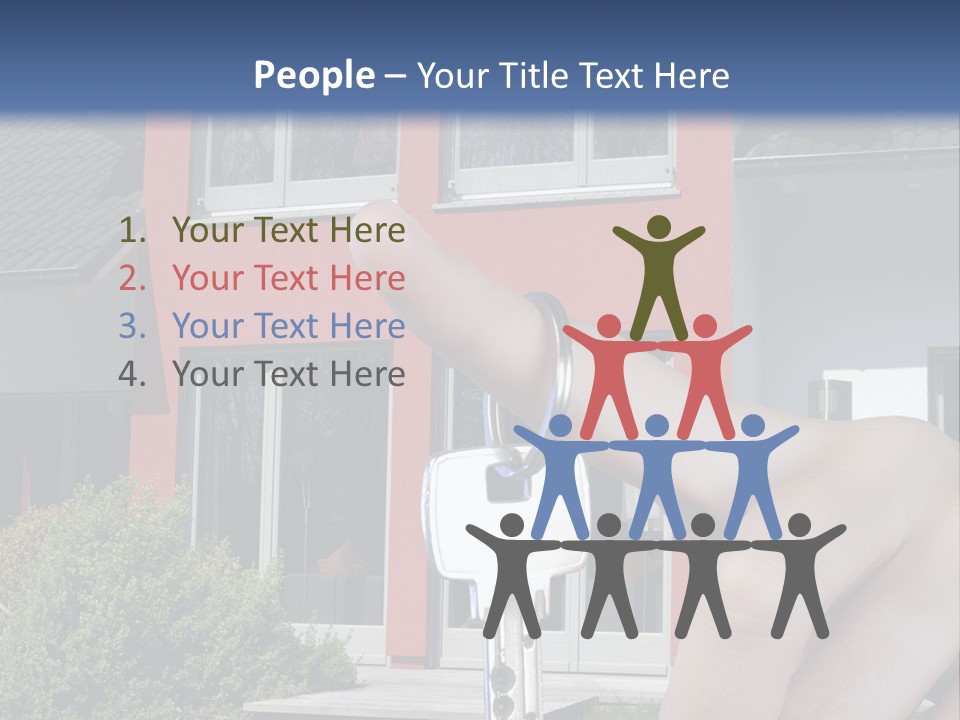 Beziehen Haus Treppe PowerPoint Template