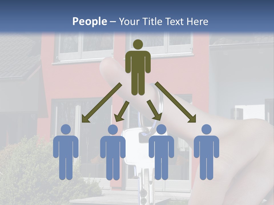 Beziehen Haus Treppe PowerPoint Template