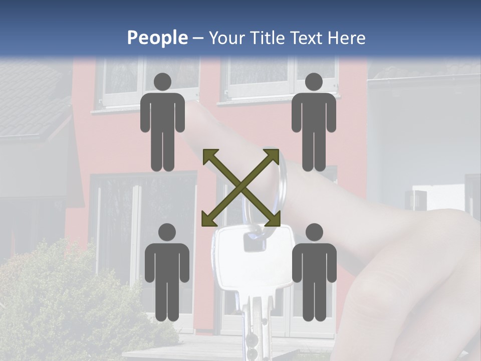 Beziehen Haus Treppe PowerPoint Template