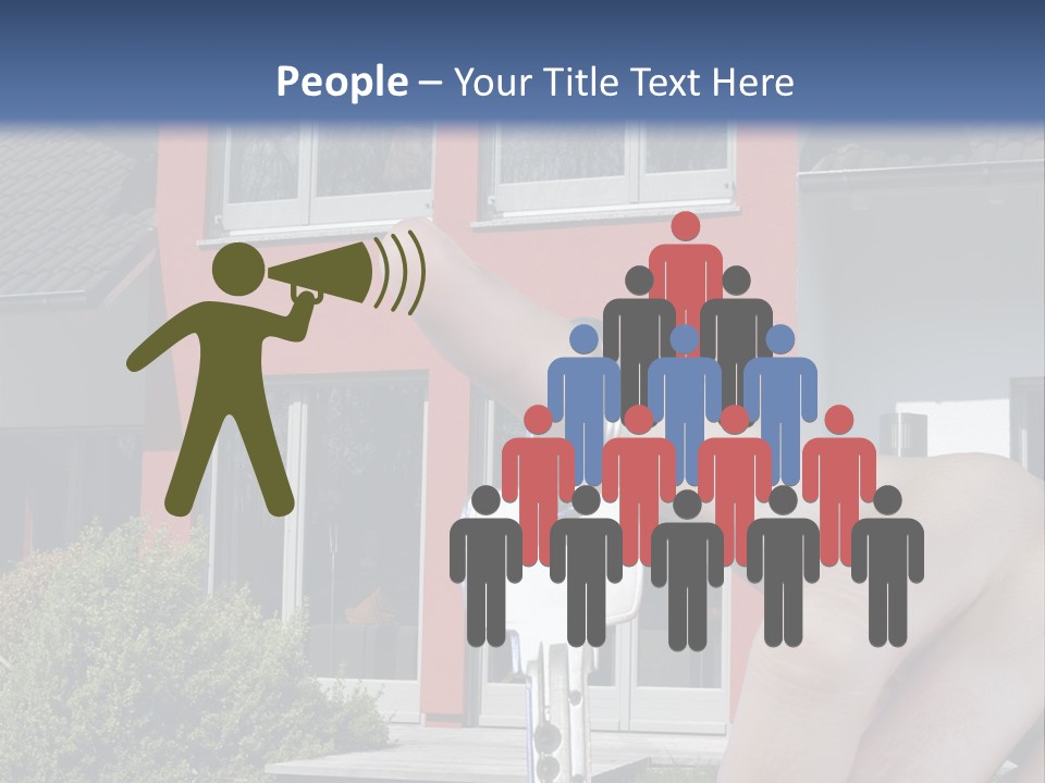 Beziehen Haus Treppe PowerPoint Template