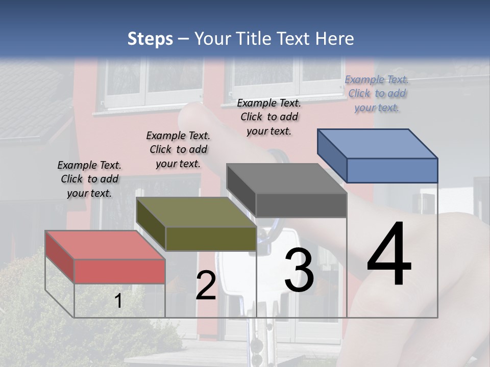 Beziehen Haus Treppe PowerPoint Template