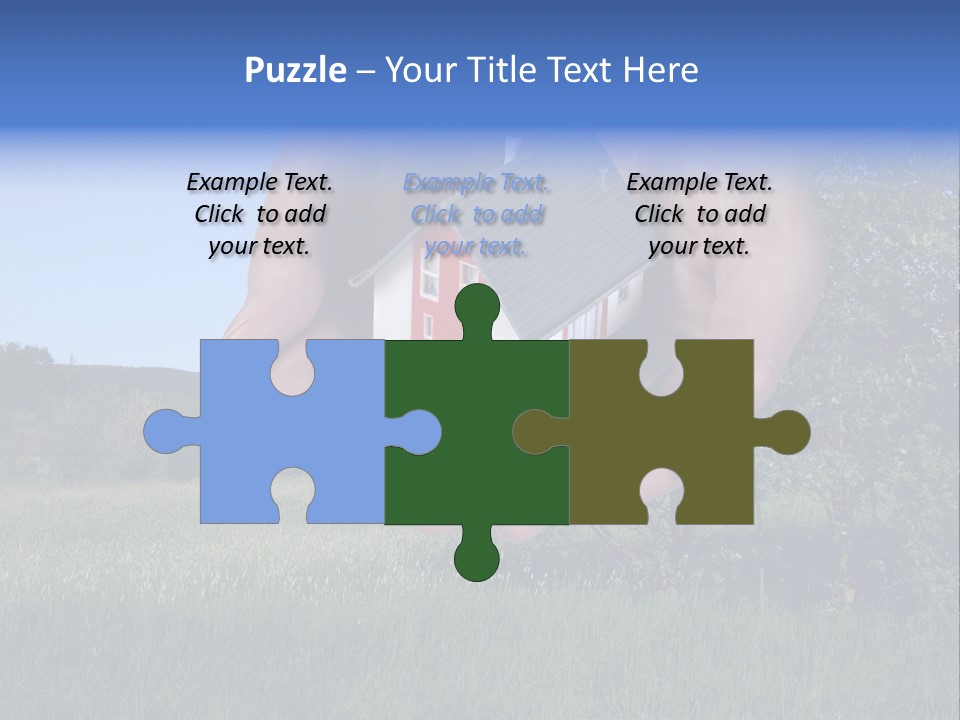 Eigentum Baugebiet Familie PowerPoint Template