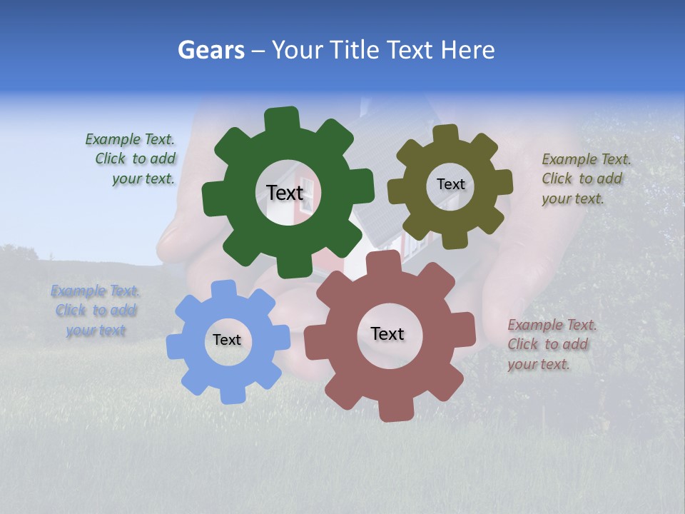 Eigentum Baugebiet Familie PowerPoint Template