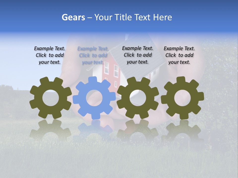 Eigentum Baugebiet Familie PowerPoint Template