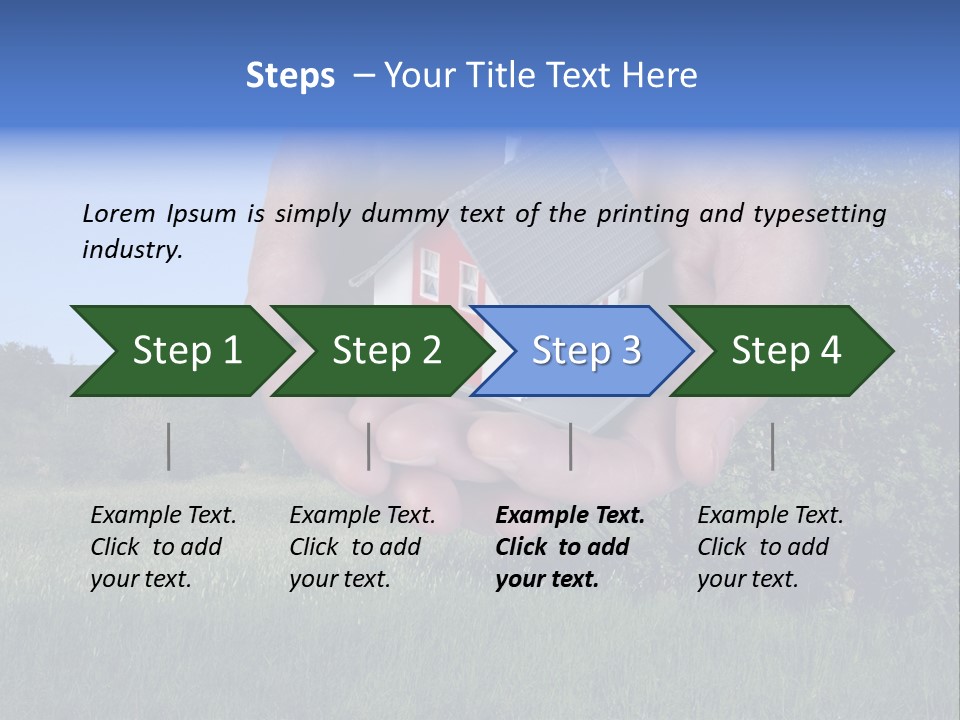 Eigentum Baugebiet Familie PowerPoint Template
