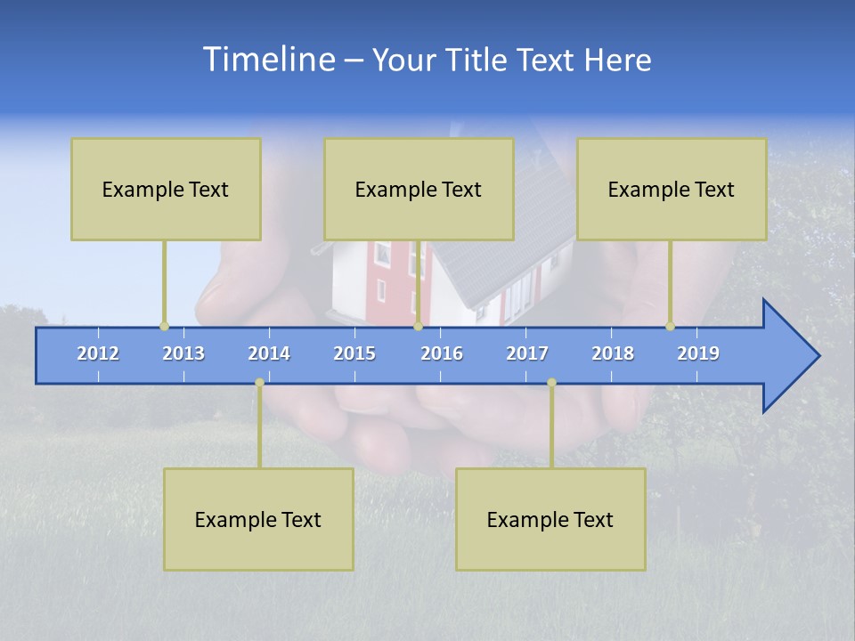Eigentum Baugebiet Familie PowerPoint Template