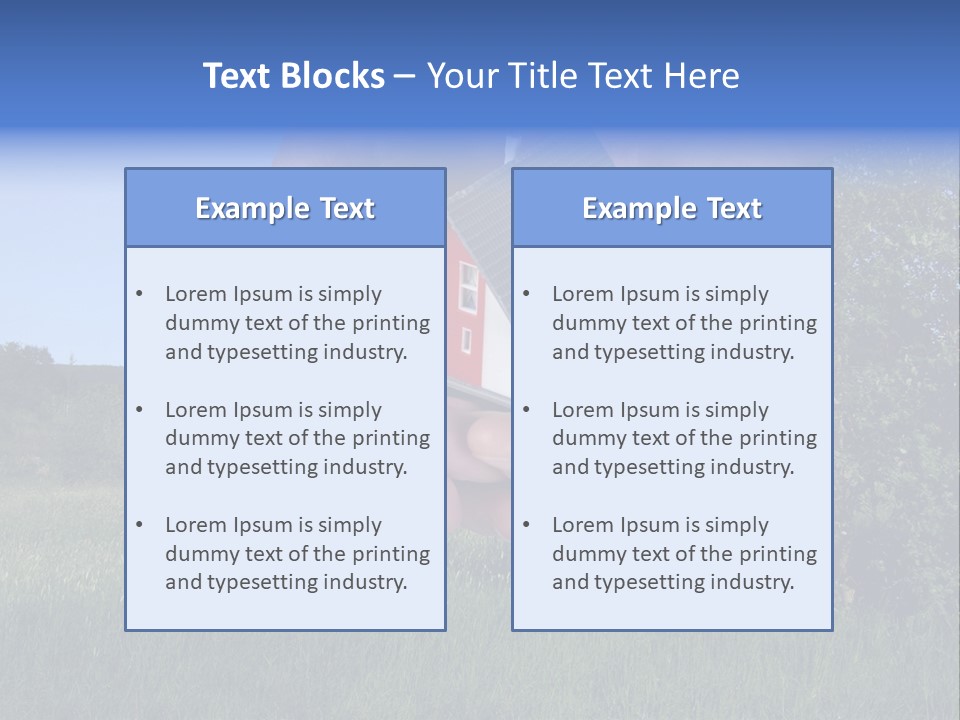 Eigentum Baugebiet Familie PowerPoint Template