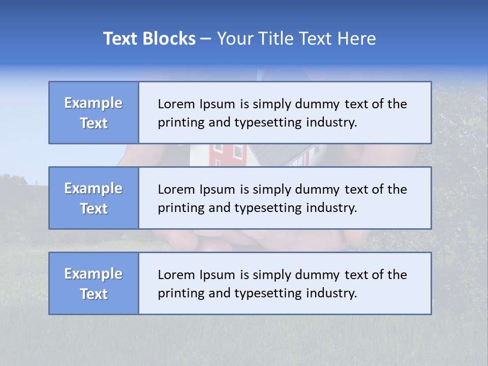 Eigentum Baugebiet Familie PowerPoint Template