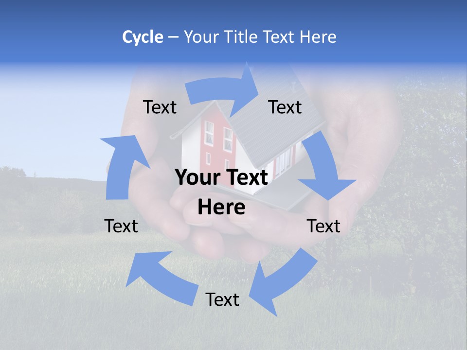 Eigentum Baugebiet Familie PowerPoint Template