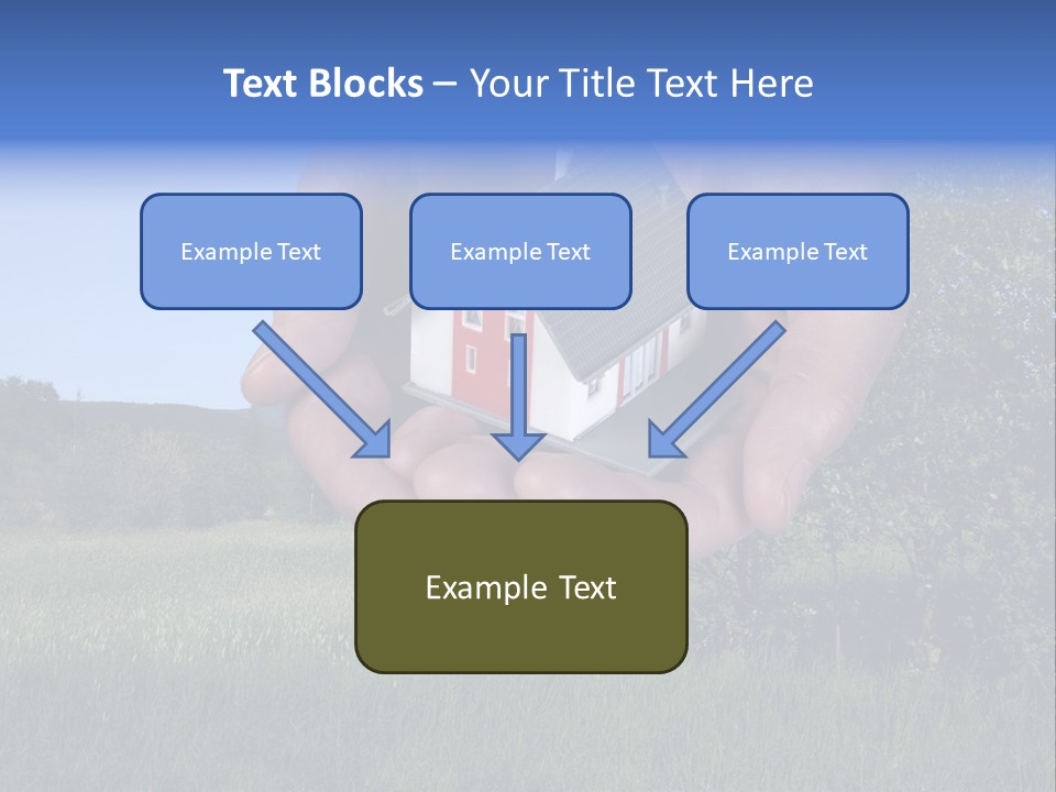 Eigentum Baugebiet Familie PowerPoint Template
