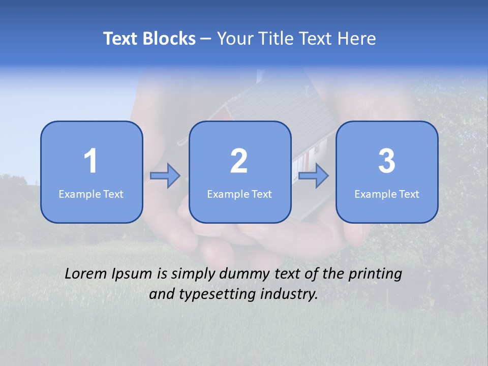 Eigentum Baugebiet Familie PowerPoint Template