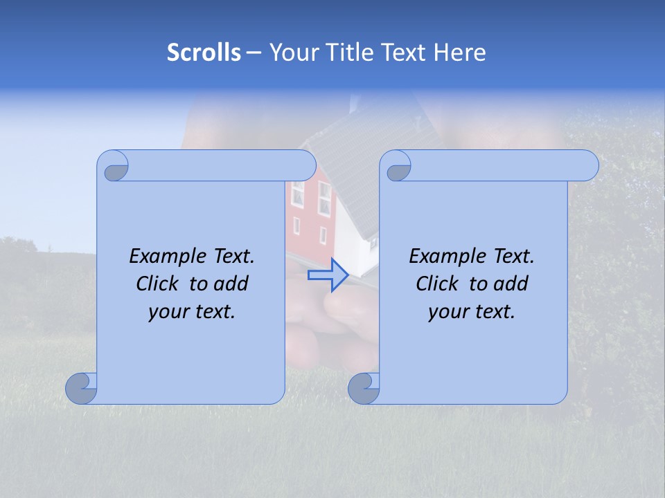 Eigentum Baugebiet Familie PowerPoint Template