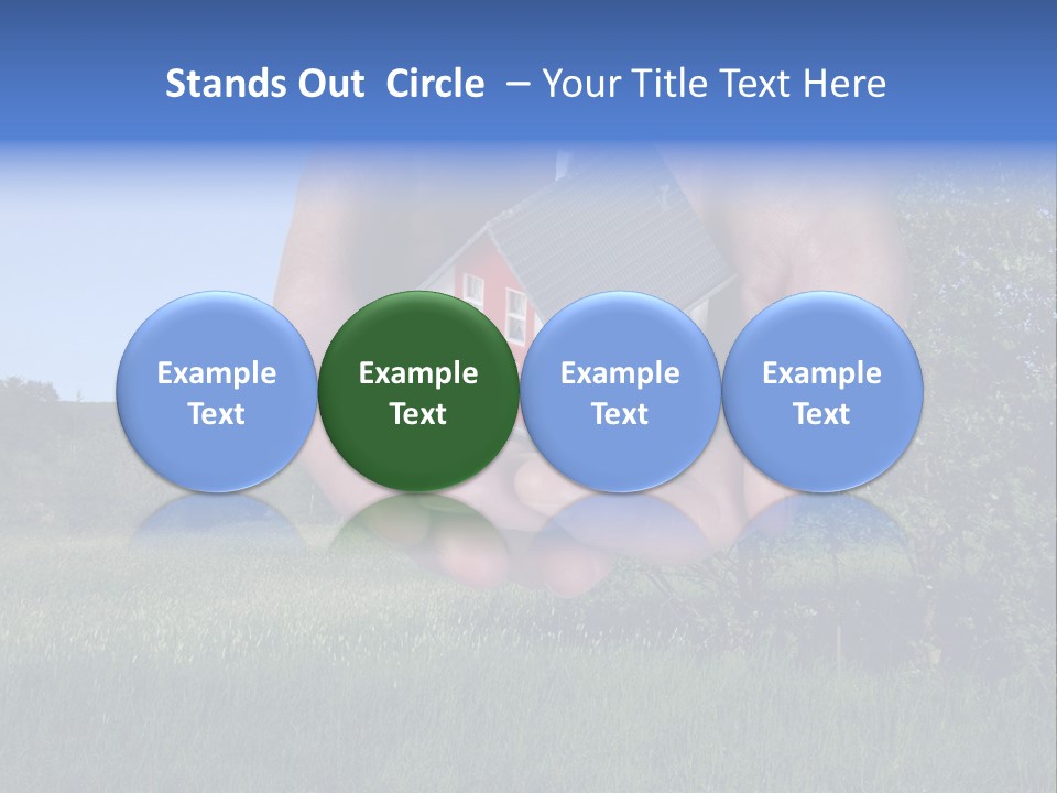 Eigentum Baugebiet Familie PowerPoint Template