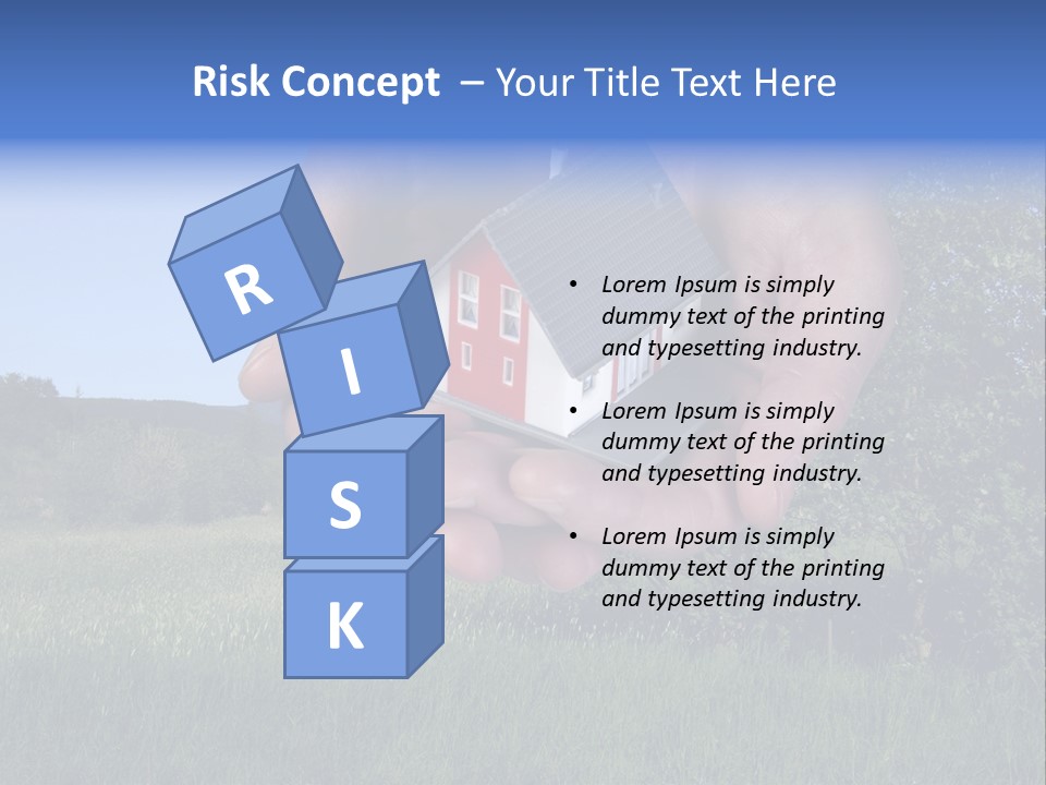 Eigentum Baugebiet Familie PowerPoint Template