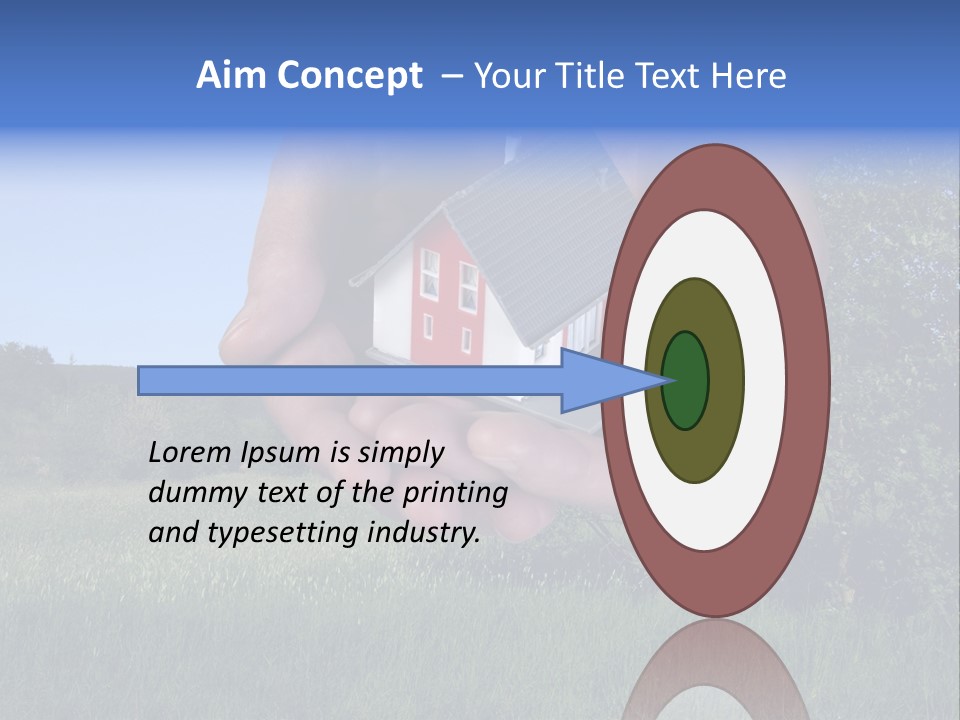 Eigentum Baugebiet Familie PowerPoint Template