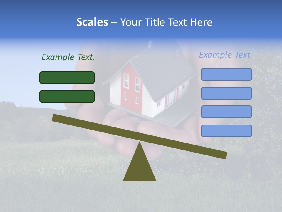 Eigentum Baugebiet Familie PowerPoint Template
