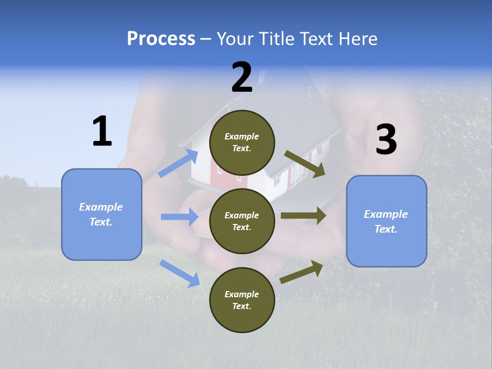 Eigentum Baugebiet Familie PowerPoint Template