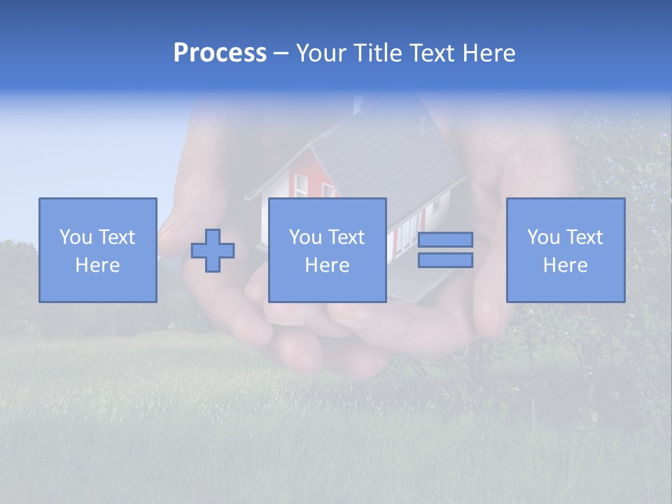 Eigentum Baugebiet Familie PowerPoint Template