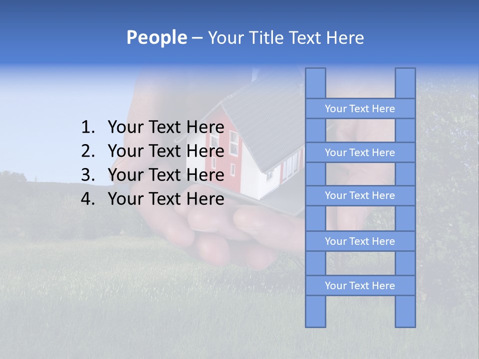 Eigentum Baugebiet Familie PowerPoint Template