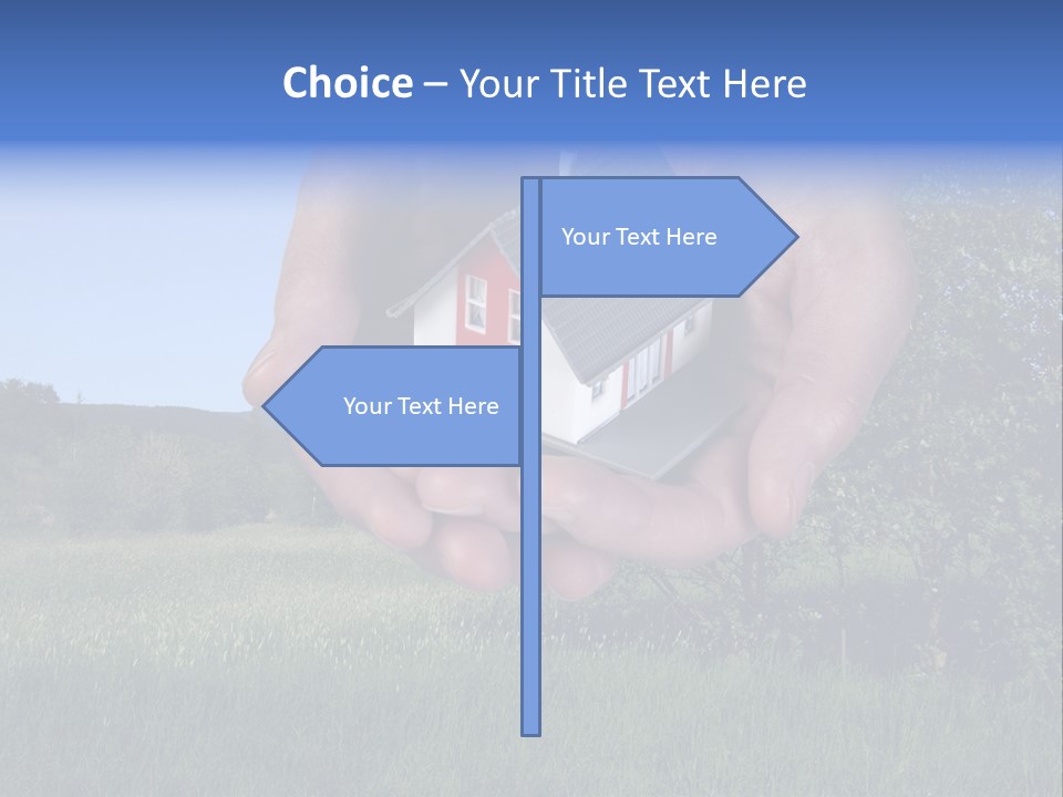 Eigentum Baugebiet Familie PowerPoint Template