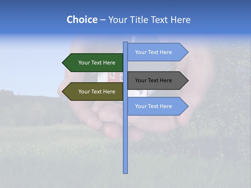Eigentum Baugebiet Familie PowerPoint Template