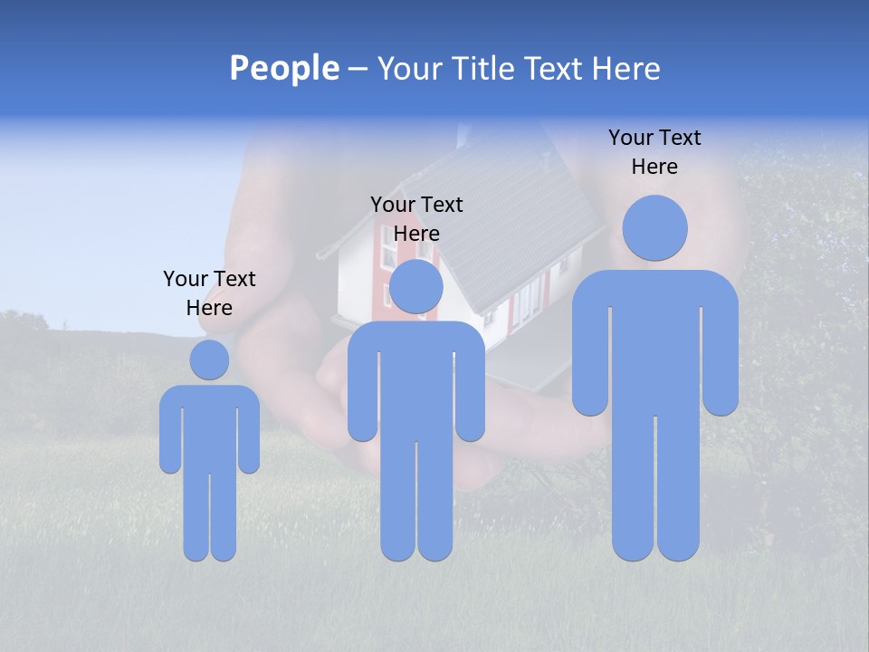 Eigentum Baugebiet Familie PowerPoint Template