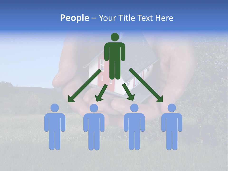 Eigentum Baugebiet Familie PowerPoint Template