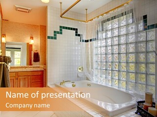 Sink American Bathtub PowerPoint Template