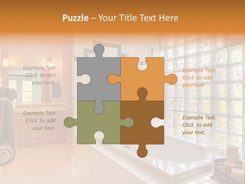 Sink American Bathtub PowerPoint Template