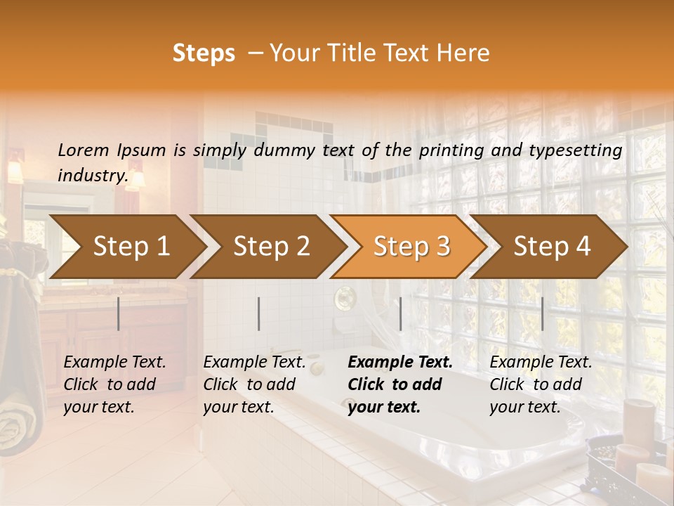 Sink American Bathtub PowerPoint Template