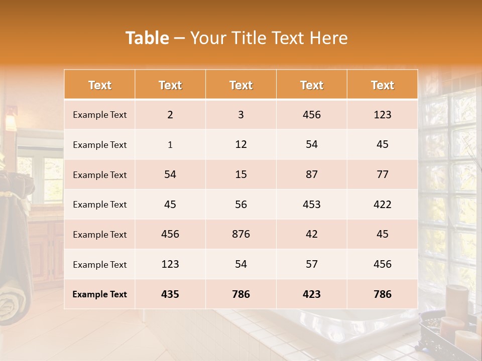 Sink American Bathtub PowerPoint Template
