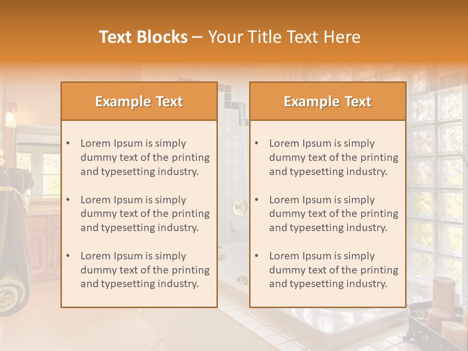 Sink American Bathtub PowerPoint Template