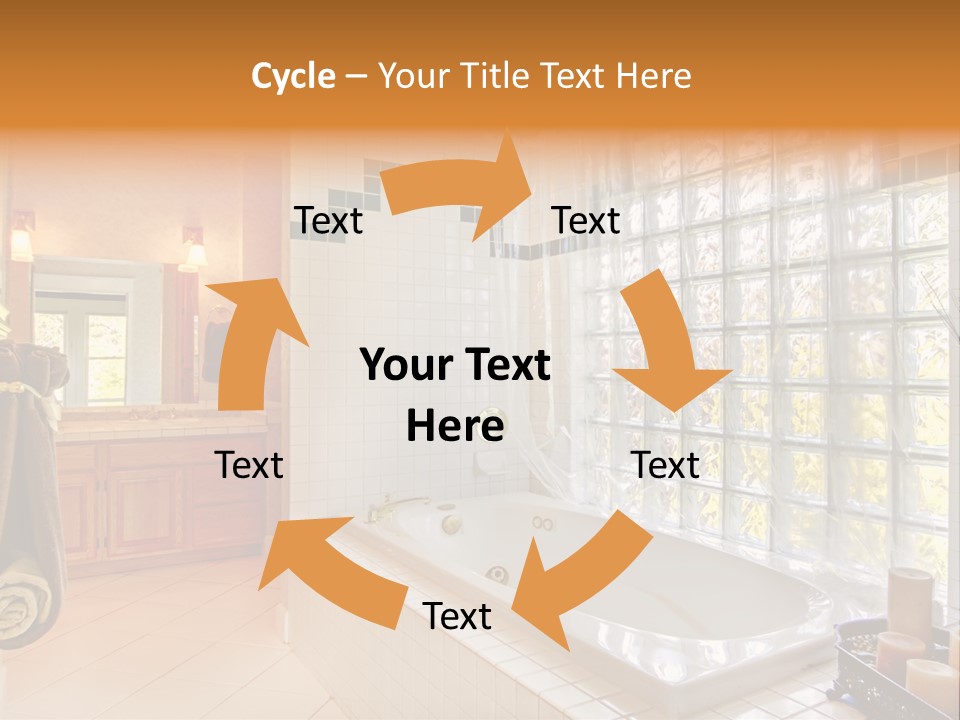 Sink American Bathtub PowerPoint Template