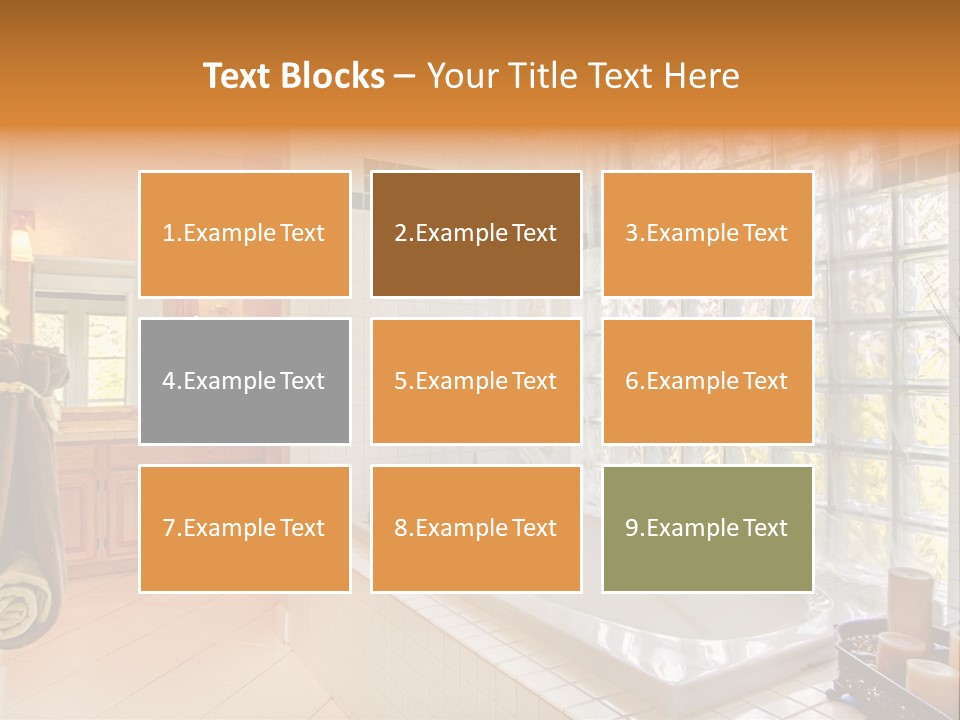 Sink American Bathtub PowerPoint Template