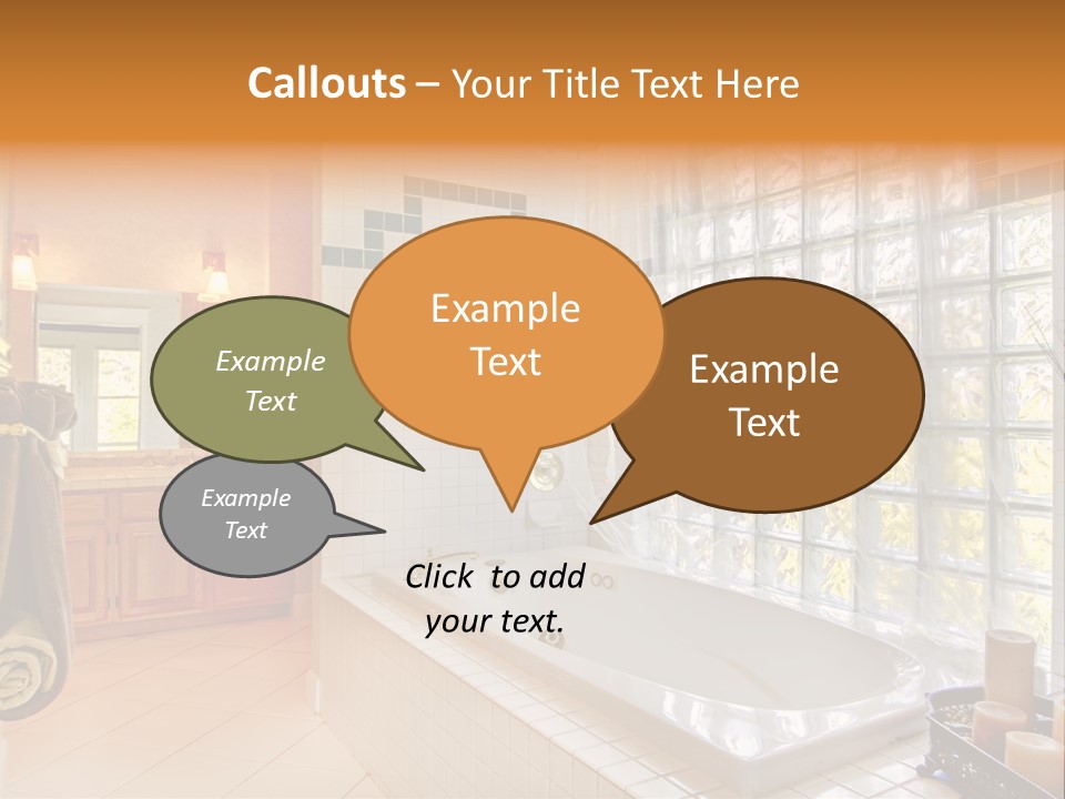 Sink American Bathtub PowerPoint Template