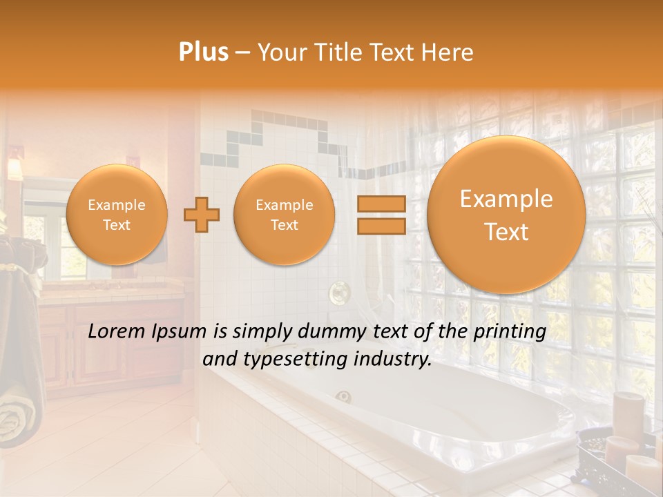 Sink American Bathtub PowerPoint Template
