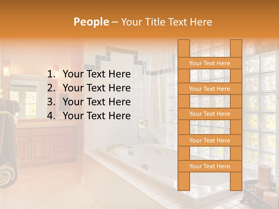 Sink American Bathtub PowerPoint Template