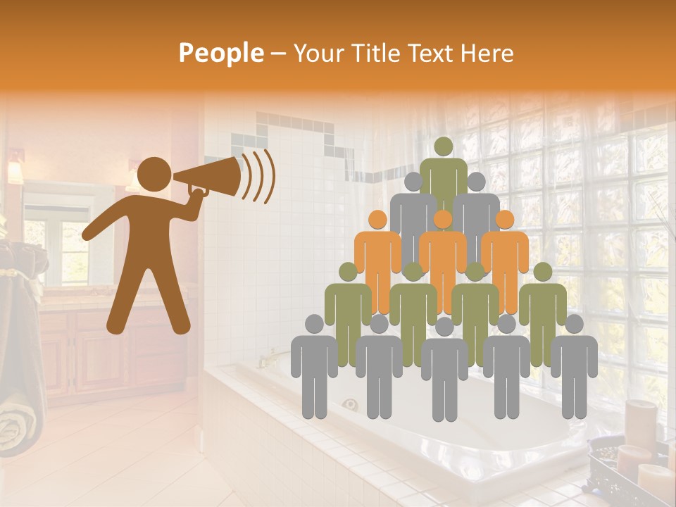 Sink American Bathtub PowerPoint Template