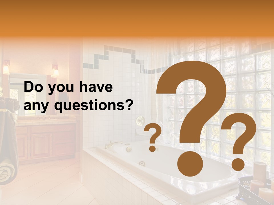 Sink American Bathtub PowerPoint Template