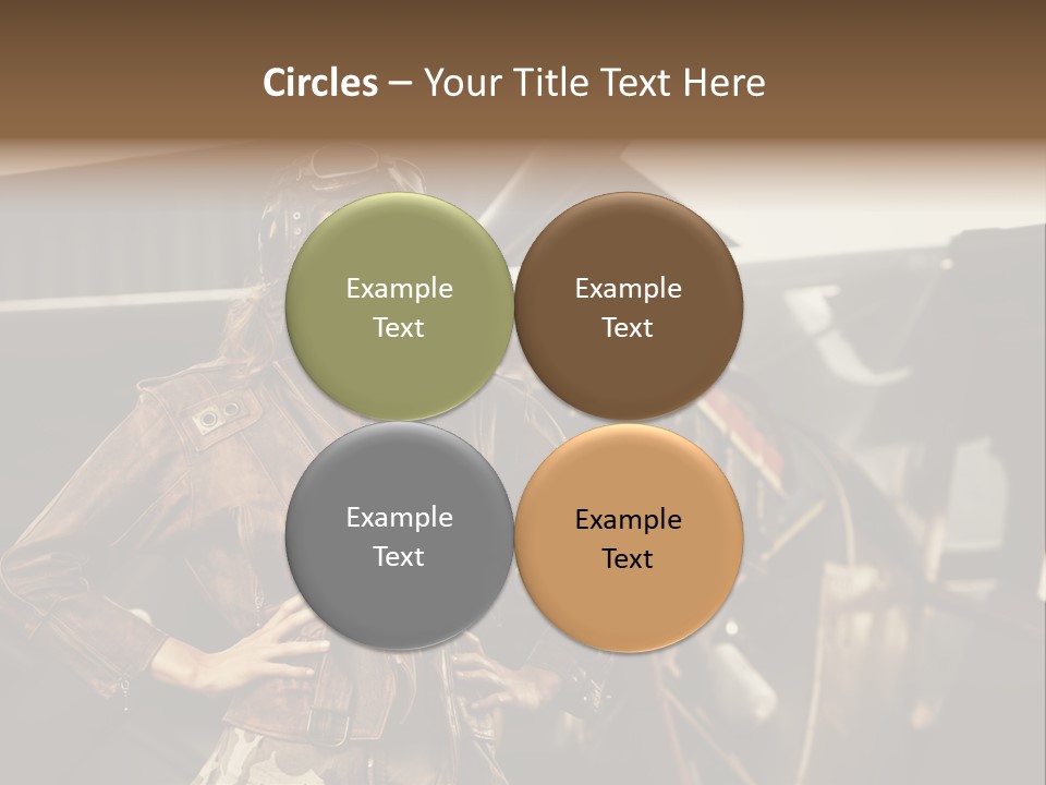 Pilot Helmet One People Old Fashioned PowerPoint Template